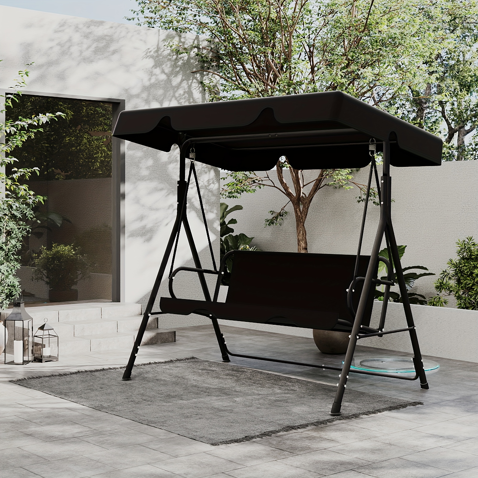 Outdoor Power Deals - Outdoor Porch Swing Glider With Canopy