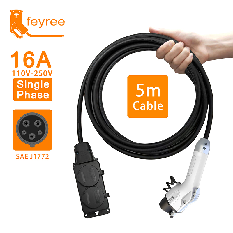 Outdoor Power Plug In - feyree Type1 16A Charger Cable with