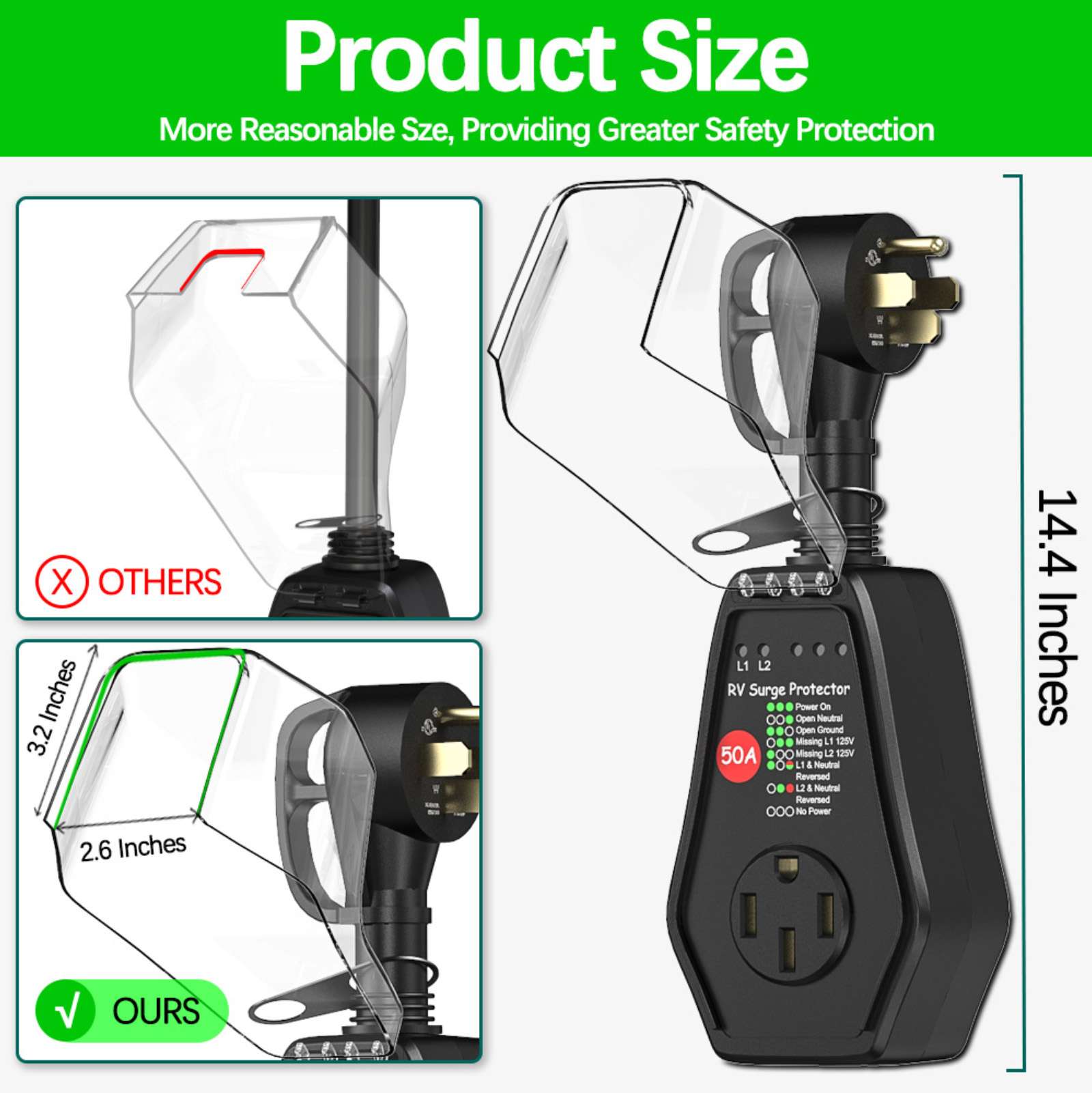 RV Surge Protector 50 Amp Powe – Outdoor Power Plug In recenzja i cena