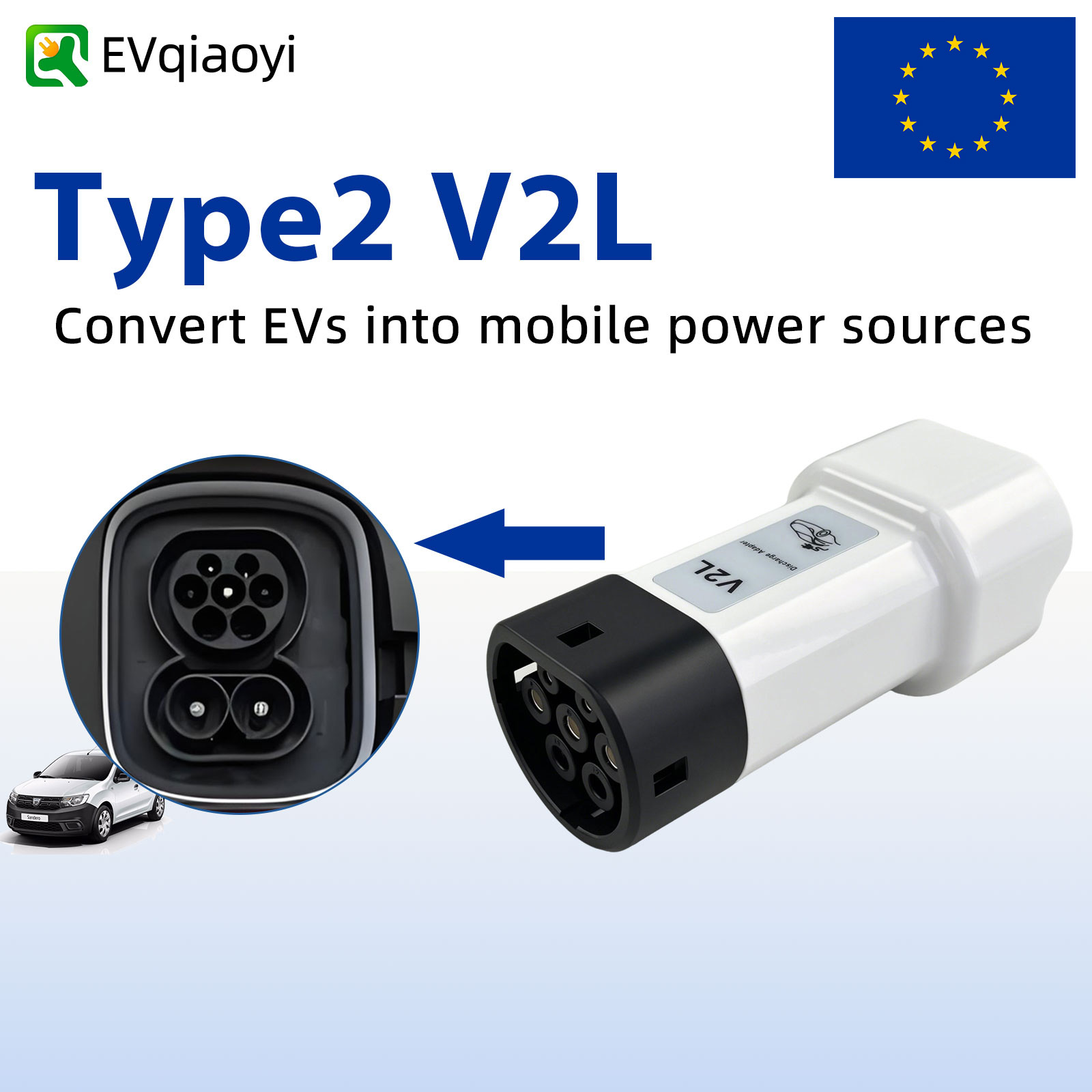 EVqiaoyi 16A Type2 V2L Dischar – Outdoor Power Plug In recenzja i cena