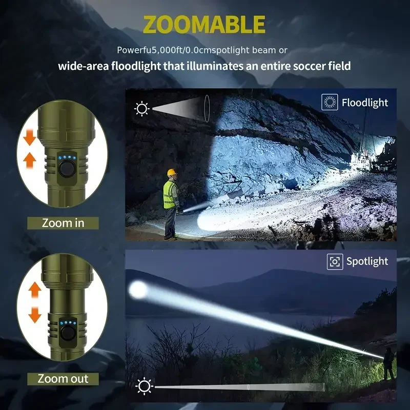Bright Zoomable Flashlight w/  – Outdoor Power Bank recenzja i cena