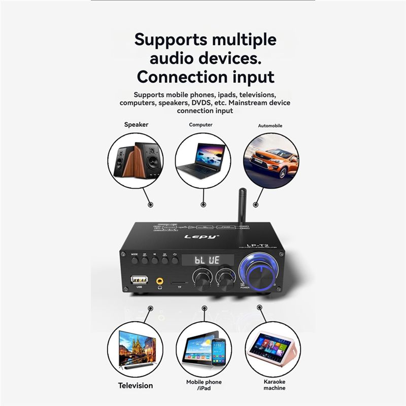 Lepy LP-T2 Hifi Audio Amplifie – Outdoor Power Plug In recenzja i cena