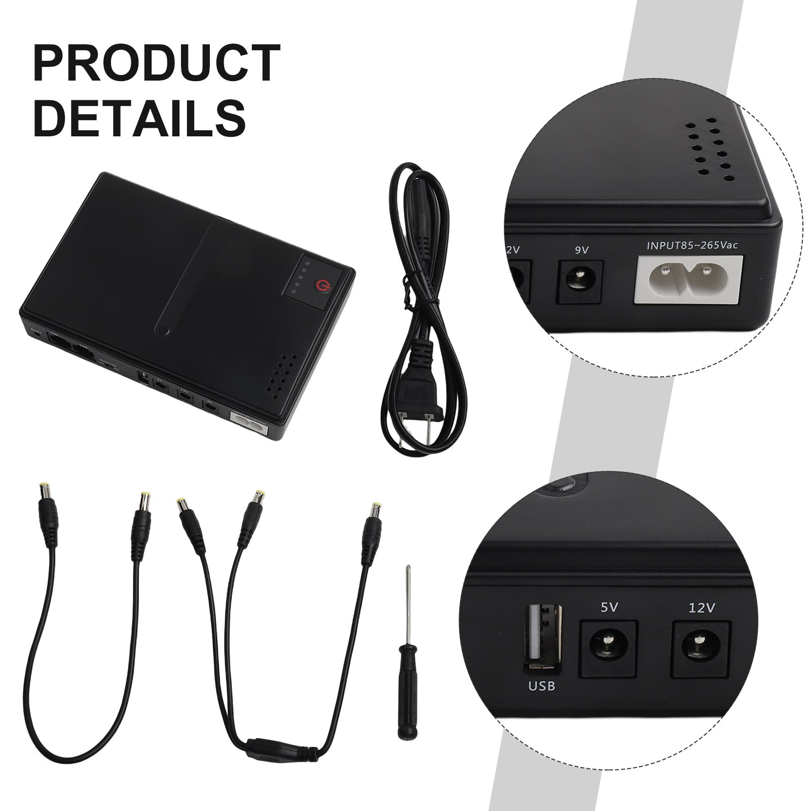 1018L 5V 9V 12V Backup DC UPS  – Ups Power Supply Outdoor recenzja i cena