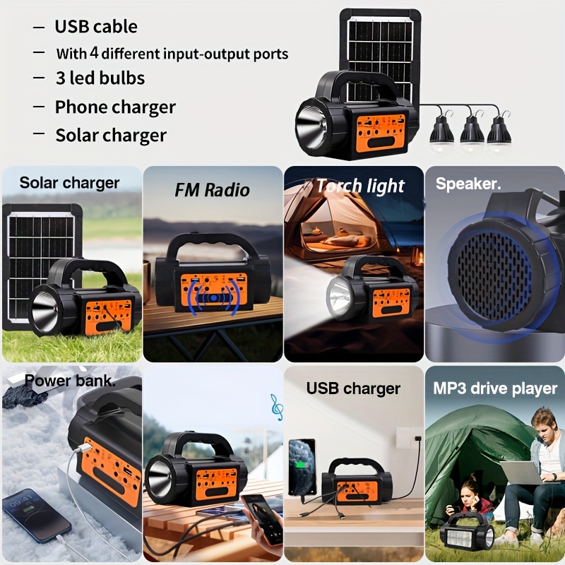 Solar Rechargeable Camping Lig – Outdoor Power Bank recenzja i cena