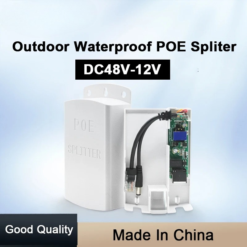 1PCS  POE Splitter 48V to 12V  – Outdoor Power Module recenzja i cena